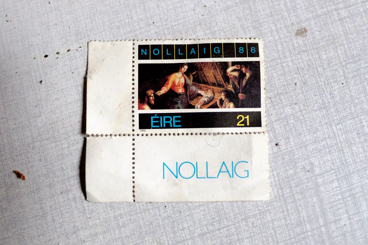 Old things: Nollaig 1986 stamp